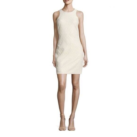 Badgley Mischka Dresses & Skirts - NWT Belle Badgley Mischa Vail Dress Ivory Size 6 Fully Lined Sheath Bodycon